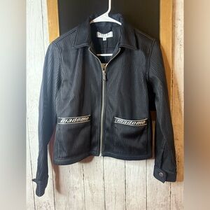 MadeMe Lenticular Zip-Front Work Jacket, Black, X Small, New with Tags